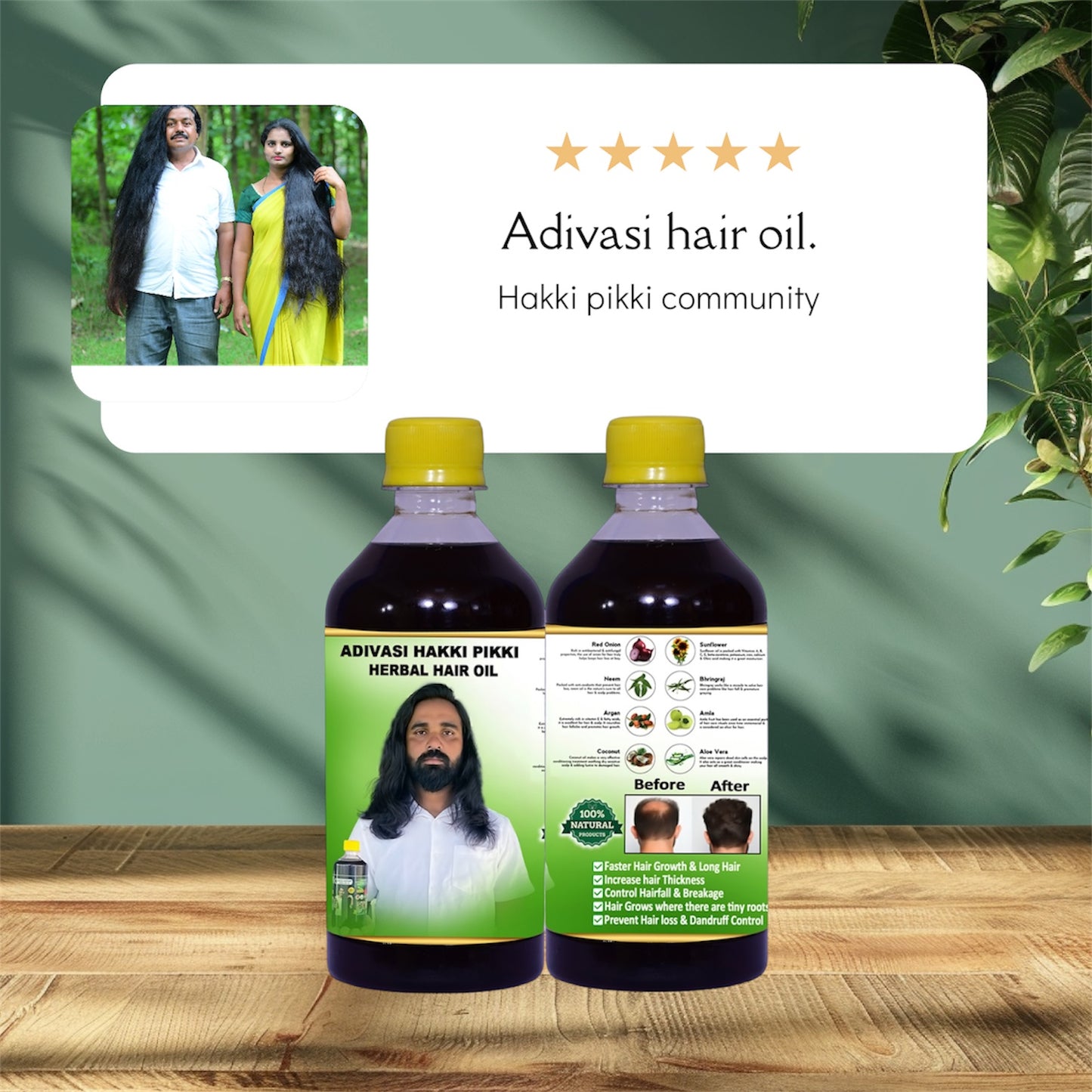 Neelambari Adivasi Ayurvedic Herbal Hair Oil