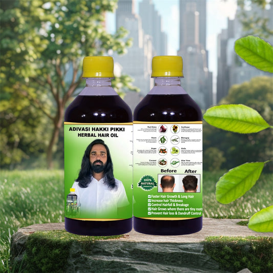 Neelambari Adivasi Ayurvedic Herbal Hair Oil🔻500ML (3 MONTHS  PACKAGE)